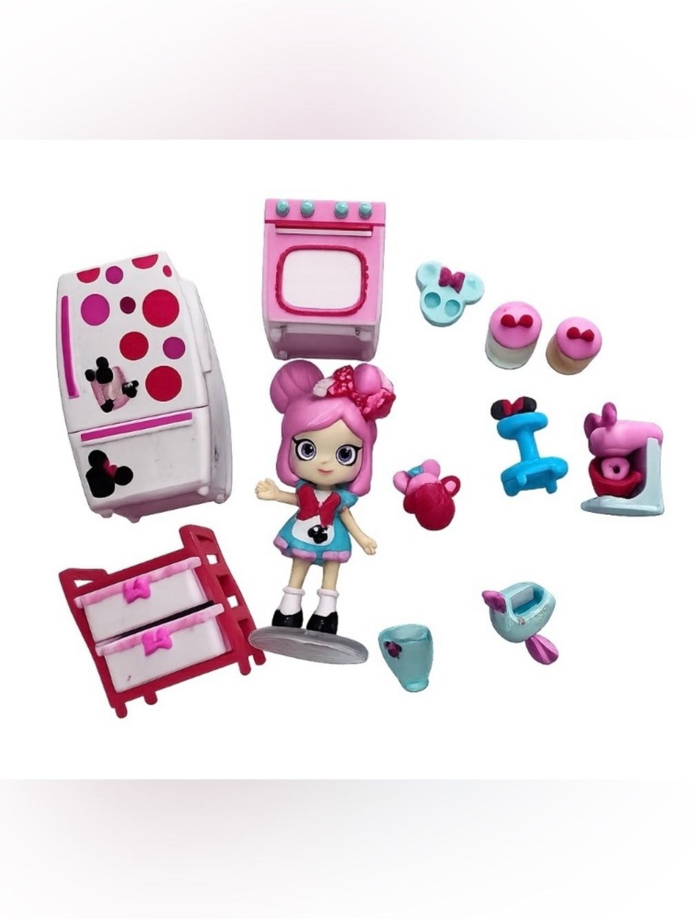 Shopkins Happy Places Disney Minnie Mouse Cupcake Kitchen Pack Lil Shoppie 2017